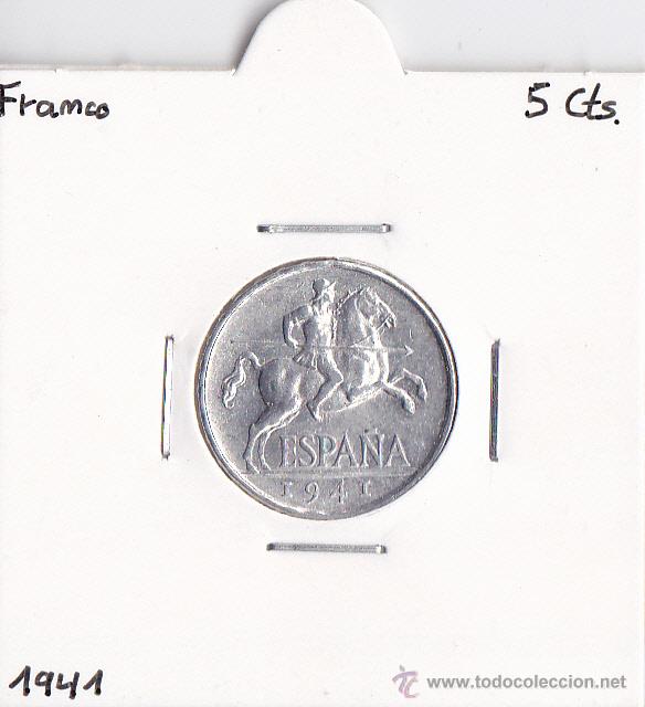 Monedas Franco: 5 C&Eacute;NTIMOS 1941 FRANCO - Foto 1