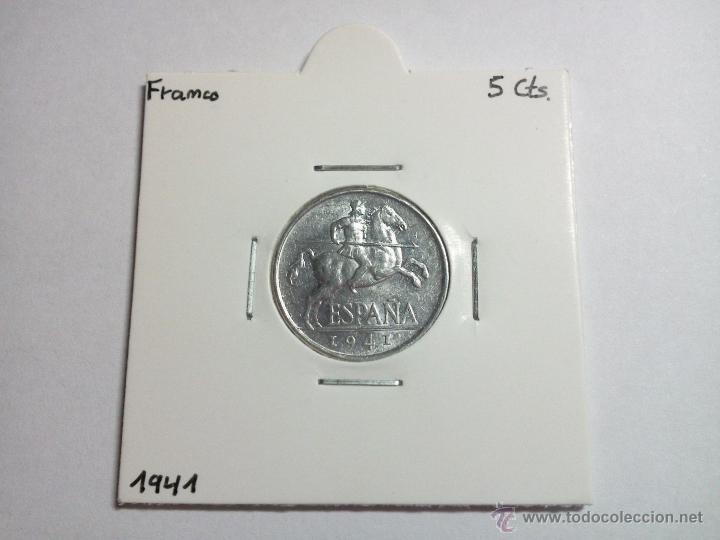 Monedas Franco: 5 C&Eacute;NTIMOS 1941 FRANCO - Foto 3