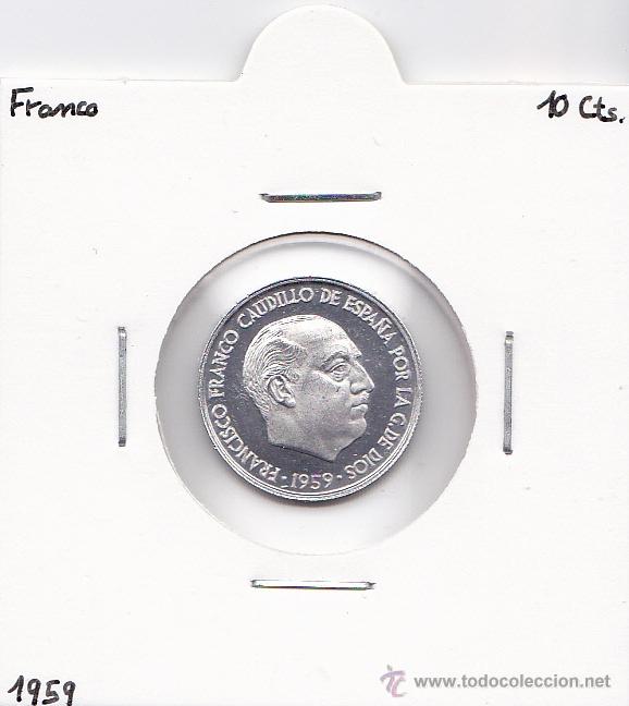 Monedas Franco: 10 C&Eacute;NTIMOS 1959 FRANCO PROOF - Foto 1