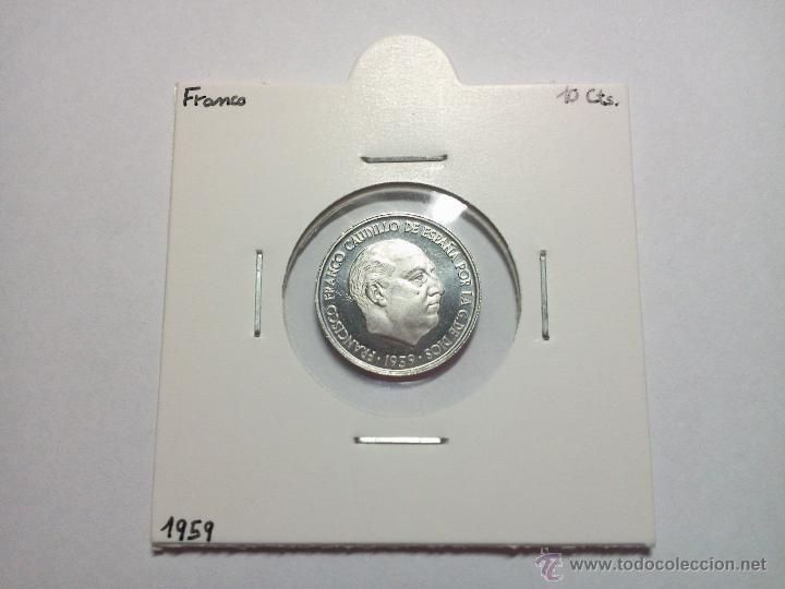 Monedas Franco: 10 C&Eacute;NTIMOS 1959 FRANCO PROOF - Foto 3