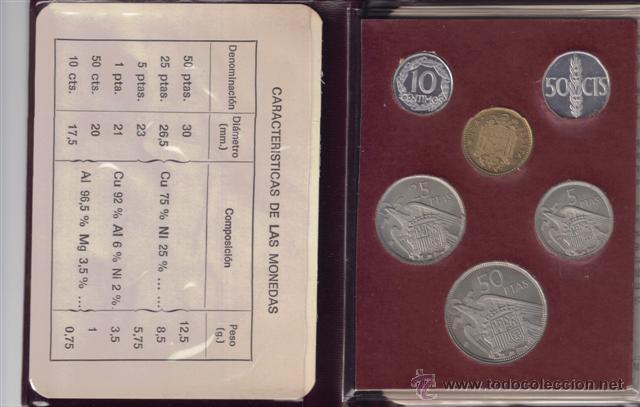 Monedas Franco: FRANCO: CARTERA MONEDAS 1975 - FDC - Foto 2