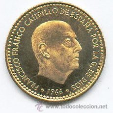 Monedas Franco: ESPAÑA: 1 PESETA 1966 *19* *72* CALIDAD S/C (AÑO 1972) FRANCO **NUMSIBUR**