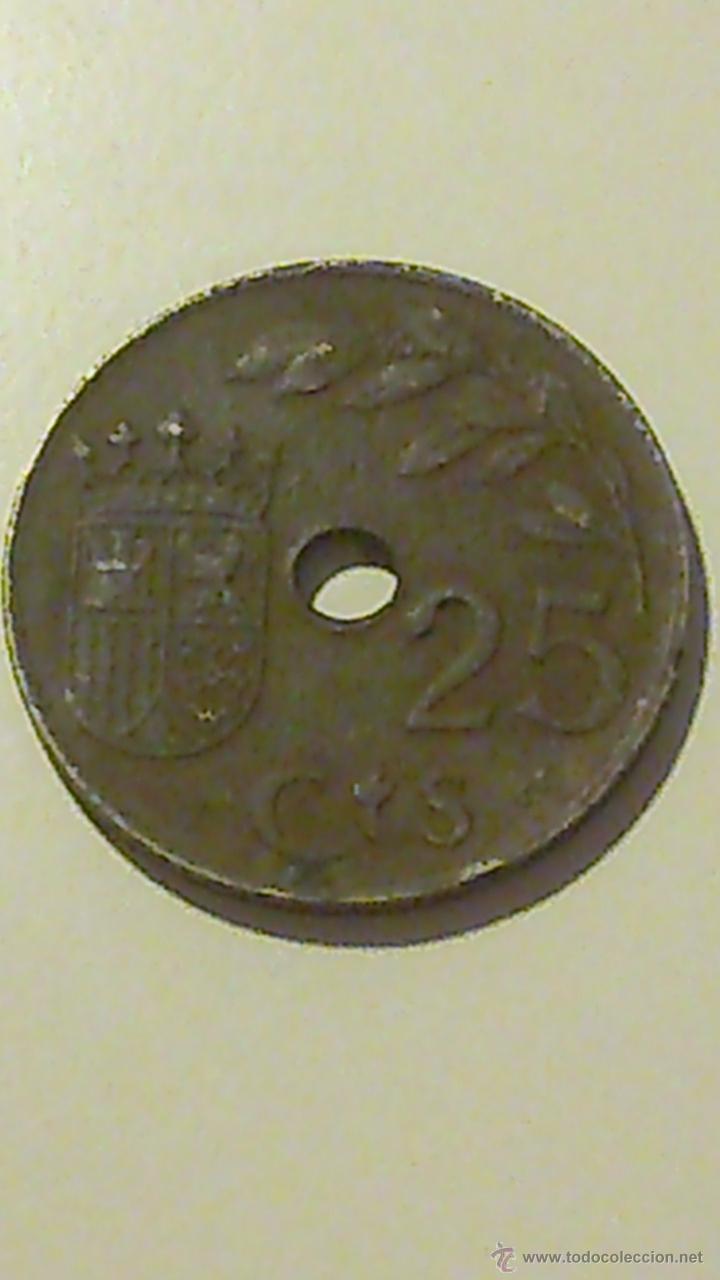 Monedas Franco: MONEDA ESPA&Ntilde;A 25 CTS DE PTA 1937 - Foto 1