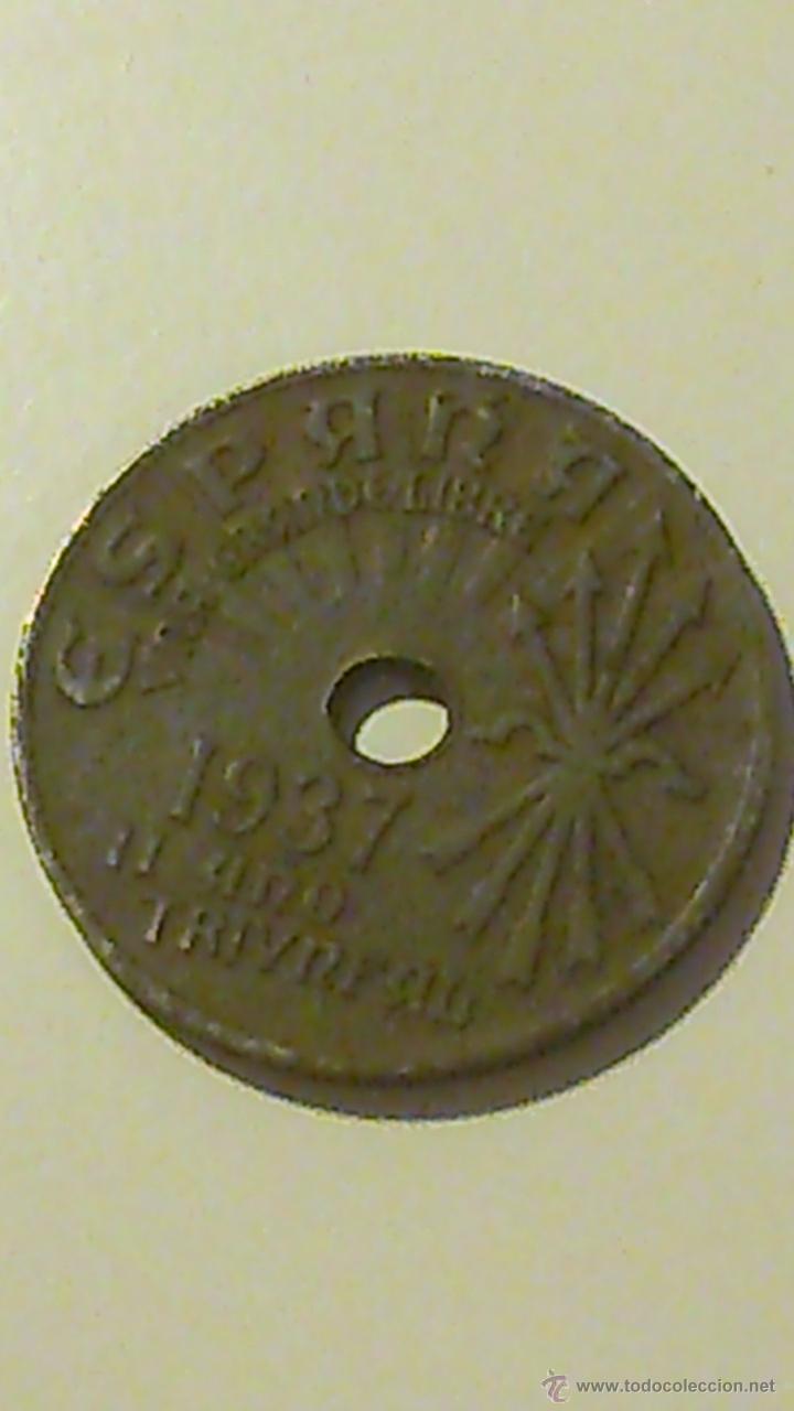 Monedas Franco: MONEDA ESPA&Ntilde;A 25 CTS DE PTA 1937 - Foto 2