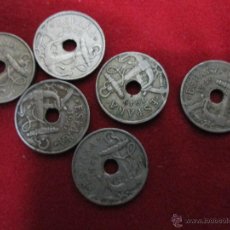 Monedas Franco: 6 MONEDAS DE 50 CENTIMOS 1949 DISTINTAS ESTRELLAS. Lote 46580747