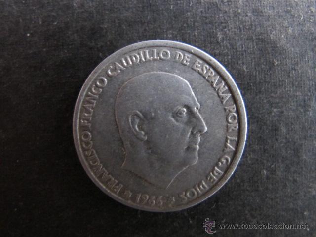 Monedas Franco: Moneda espa&ntilde;a 50 centimos franco 1966 - Foto 1