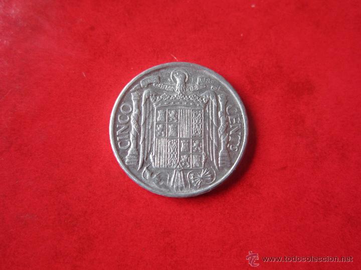 Monedas Franco: 5 cent. de 1940 del Estado Espa&ntilde;ol - Foto 2
