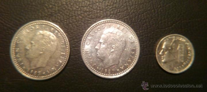 Monedas Franco: Pesetas 1983 1987 1989 - Foto 1