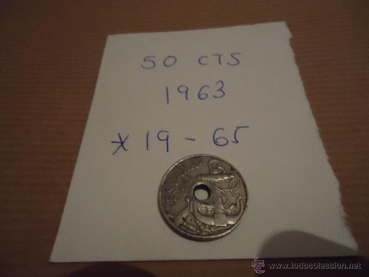 Monedas Franco: MONEDA DE 50 CTS A&Ntilde;O 1963, *19 *65 - Foto 1