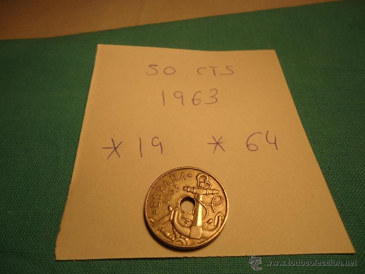 Monedas Franco: MONEDA DE 50 CTS A&Ntilde;O 1963, *19 *64 - Foto 1