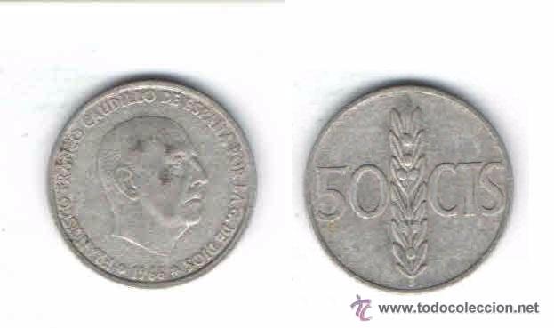Monedas Franco: MONEDA DE ESPA&Ntilde;A, 1966, 50 CENTIMOS (LOTE 40) - Foto 1