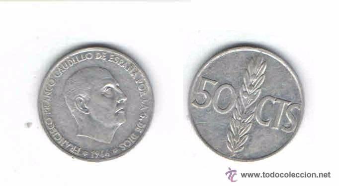 Monedas Franco: MONEDA DE ESPA&Ntilde;A, 1966, 50 CENTIMOS (LOTE 42) - Foto 1