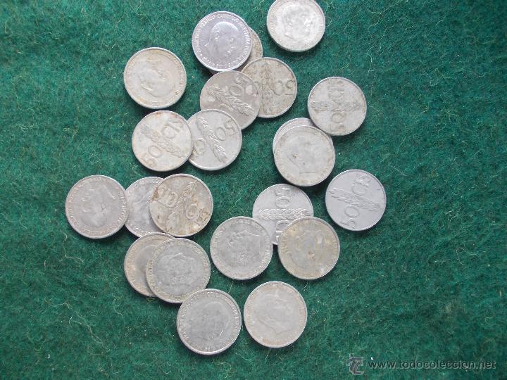 Monedas Franco: Lote de monedas de 50 Centimos - Foto 1