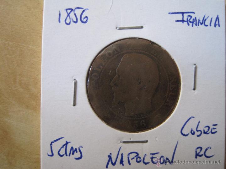 Monedas Franco: 5 CENTIMOS 1856 NAPOLEON - Foto 1