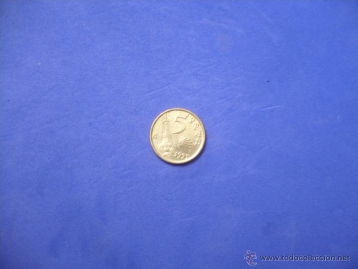 Monedas Franco: MONEDA - 5 PESETAS - ESPA&Ntilde;A 1993 - Foto 2
