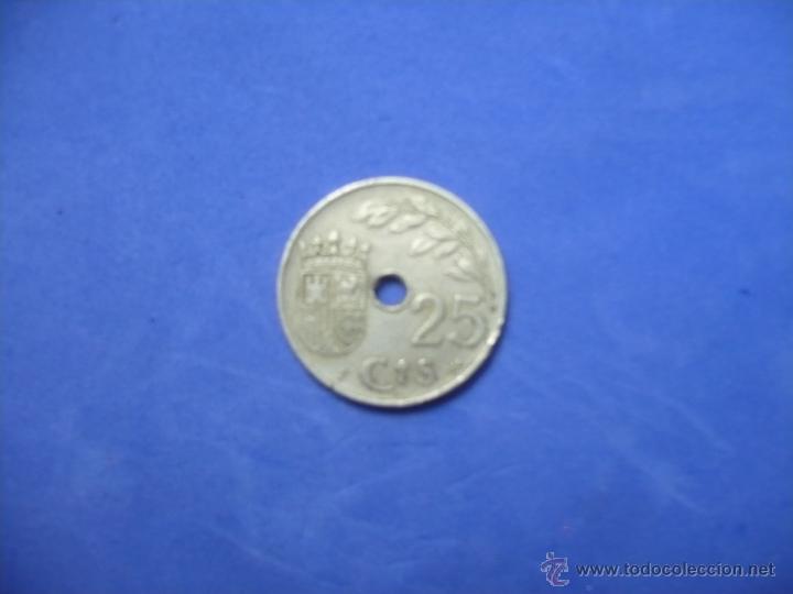 Monedas Franco: MONEDA - 25 C&Eacute;NTIMOS - ESPA&Ntilde;A 1937 - Foto 2