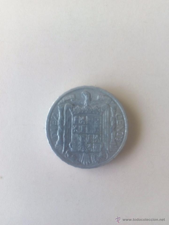 Monedas Franco: DIEZ CENTIMOS 1941 - Foto 2