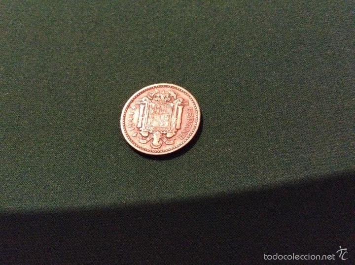 Monedas Franco: Una peseta 1944 - Foto 2