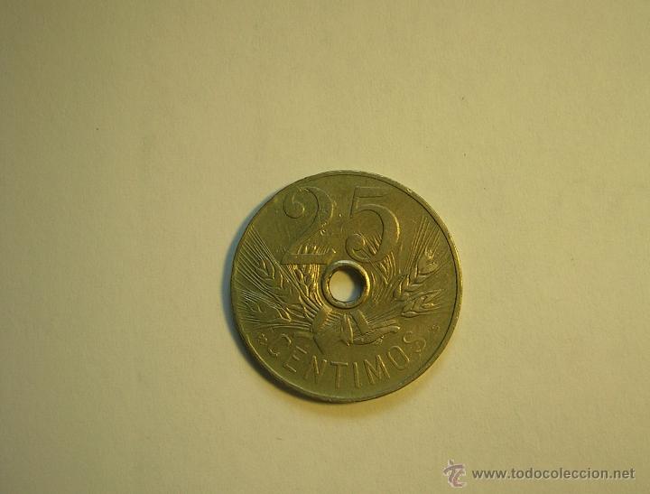 Monedas Franco: MONEDA DE 25 CENTIMOS DE 1927, EN NIQUEL. - Foto 4