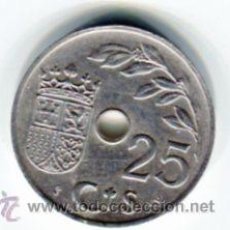 Monedas Franco: 25 (VEINTICINCO) CENTIMOS ESTADO ESPAÑOL 1937. Lote 54376255