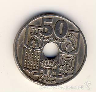 Monedas Franco: 50 C&Eacute;NTIMOS 1949 *51.- FLECHAS INVERTIDAS.-(6) - Foto 1