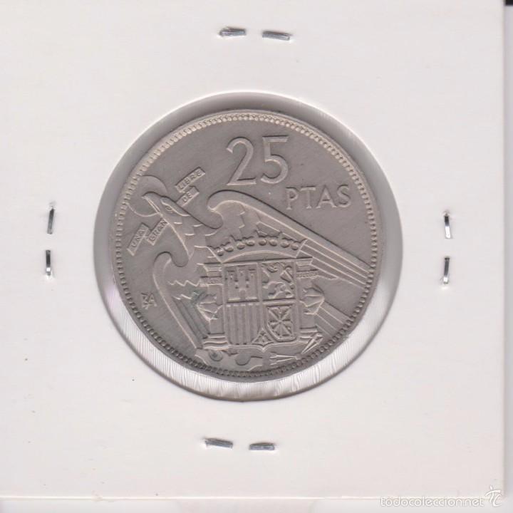 Monedas Franco: 25 pesetas 1957*BA SC- - Foto 2