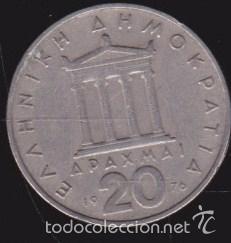 Monedas Franco: 20 APAXMAI - 1976 .