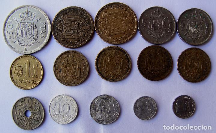 Monedas Franco: LOTE DE 15 MONEDAS ESPA&Ntilde;OLES - Foto 1