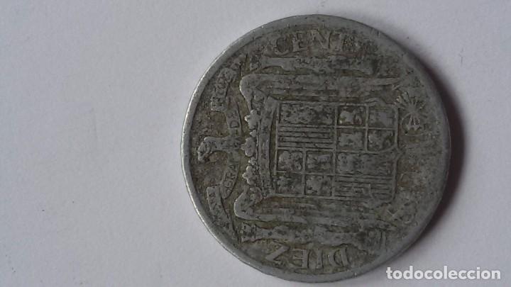 Monedas Franco: Moneda 10 centimos 1940. Estado Espa&ntilde;ol - Foto 2