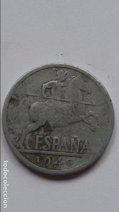 Monedas Franco: Moneda 10 centimos 1945. Estado Espa&ntilde;ol - Foto 1
