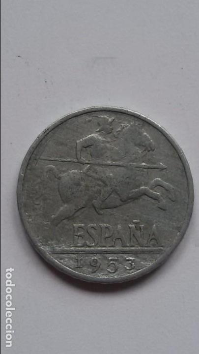 Monedas Franco: Moneda 10 centimos 1953. Estado Espa&ntilde;ol - Foto 1