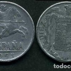 Monedas Franco: ESPAÑA 10 CENTIMOS AÑO 1953 ( SOLDADO IBERO A CABALLO - MONEDA DEL FRANQUISMO ) Nº13