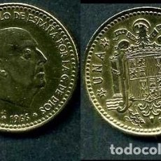Monedas Franco: ESPAÑA 1 PESETA AÑO 1966 *1974 ( GENERAL DICTADOR FRANCISCO FRANCO - MONEDA DEL FRANQUISMO ) Nº8