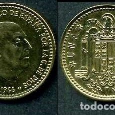 Monedas Franco: ESPAÑA 1 PESETA AÑO 1966 *1975 ( GENERAL DICTADOR FRANCISCO FRANCO - MONEDA DEL FRANQUISMO ) Nº7