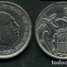 Monedas Franco: ESPAÑA 5 PESETAS AÑO 1957 *1965 ( GENERAL DICTADOR FRANCISCO FRANCO - MONEDA DEL FRANQUISMO ) Nº7