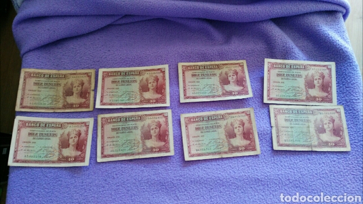 Monedas Franco: Billetes de 10 pesetas - Foto 1