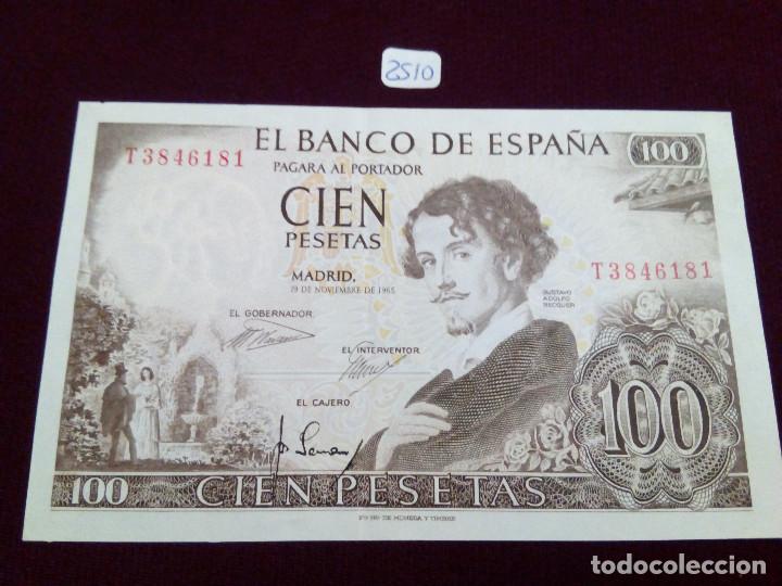 Monedas Franco: CIEN PESETAS DE 1965. BEQUER. S.C - Foto 1