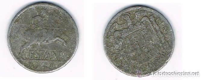 Monedas Franco: MONEDA DE ESPA&Ntilde;A, 1941, 5 CENTIMOS (LOTE 80) - Foto 1