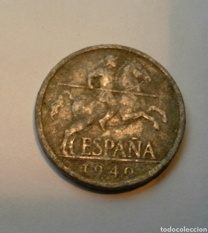 Monedas Franco: Moneda de 5 c&eacute;ntimos de 1940 - Foto 1