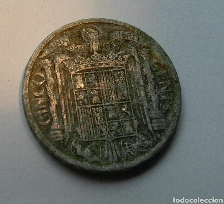 Monedas Franco: Moneda de 5 c&eacute;ntimos de 1940 - Foto 2