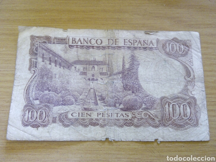 Monedas Franco: Billete de 100 pts Manuel de Falla - Foto 1