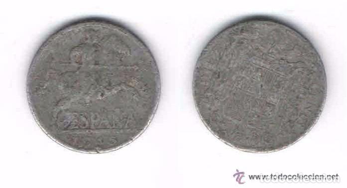 Monedas Franco: MONEDA DE ESPA&Ntilde;A, 1945, 10 CENTIMOS (LOTE 6) - Foto 1