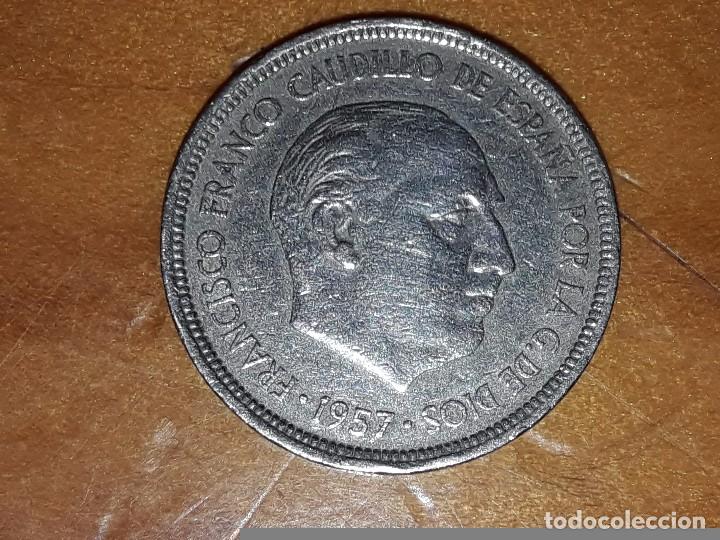 Monedas Franco: MONEDA 5 PESETAS A&Ntilde;O 1957 - Foto 1