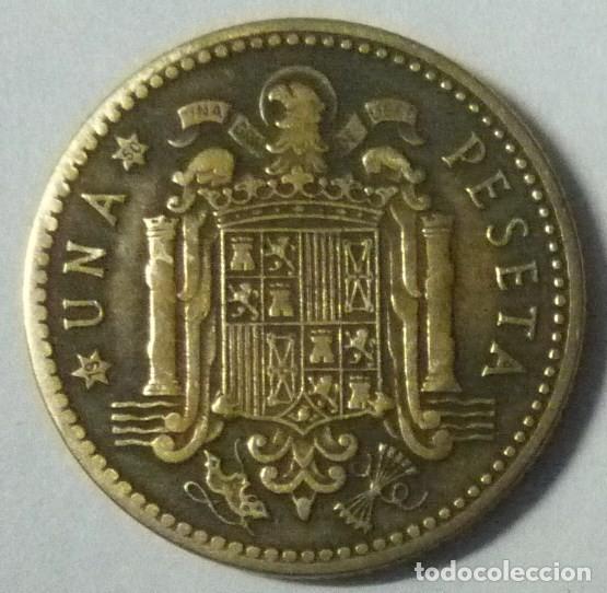 Monedas Franco: MONEDA DE 1 PTA. DE 1947. ESTRELLA CON 50 - Foto 1