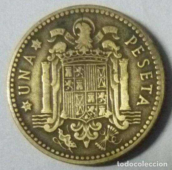 Monedas Franco: MONEDA DE 1 PTA. DE 1947. ESTRELLA CON 51 - Foto 1
