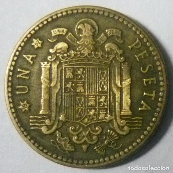Monedas Franco: MONEDA DE 1 PTA. DE 1947. ESTRELLA CON 52 - Foto 1