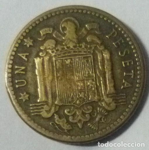 Monedas Franco: MONEDA DE 1 PTA. DE 1947. ESTRELLA CON 53 - Foto 1