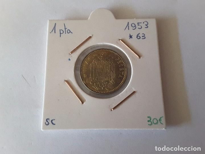 Monedas Franco: 1 peseta 1953 - Foto 1