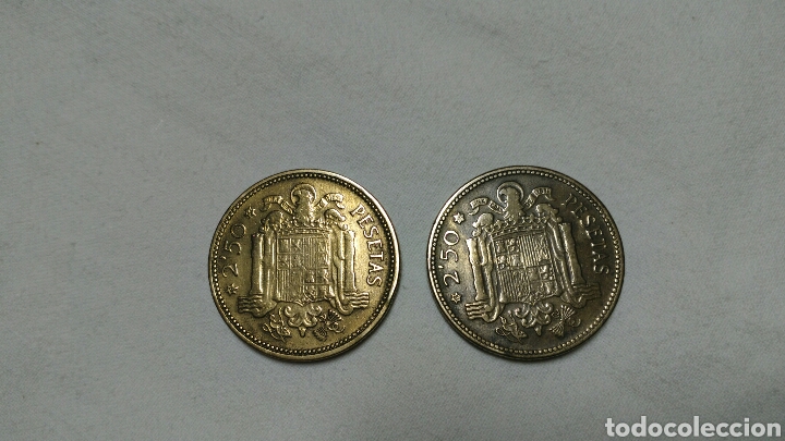 Monedas Franco: CINCO MONEDAS DE 25 PESETAS - Foto 4