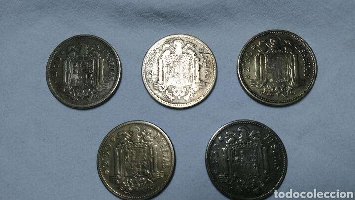 Monedas Franco: CINCO MONEDAS DE 25 PESETAS - Foto 5